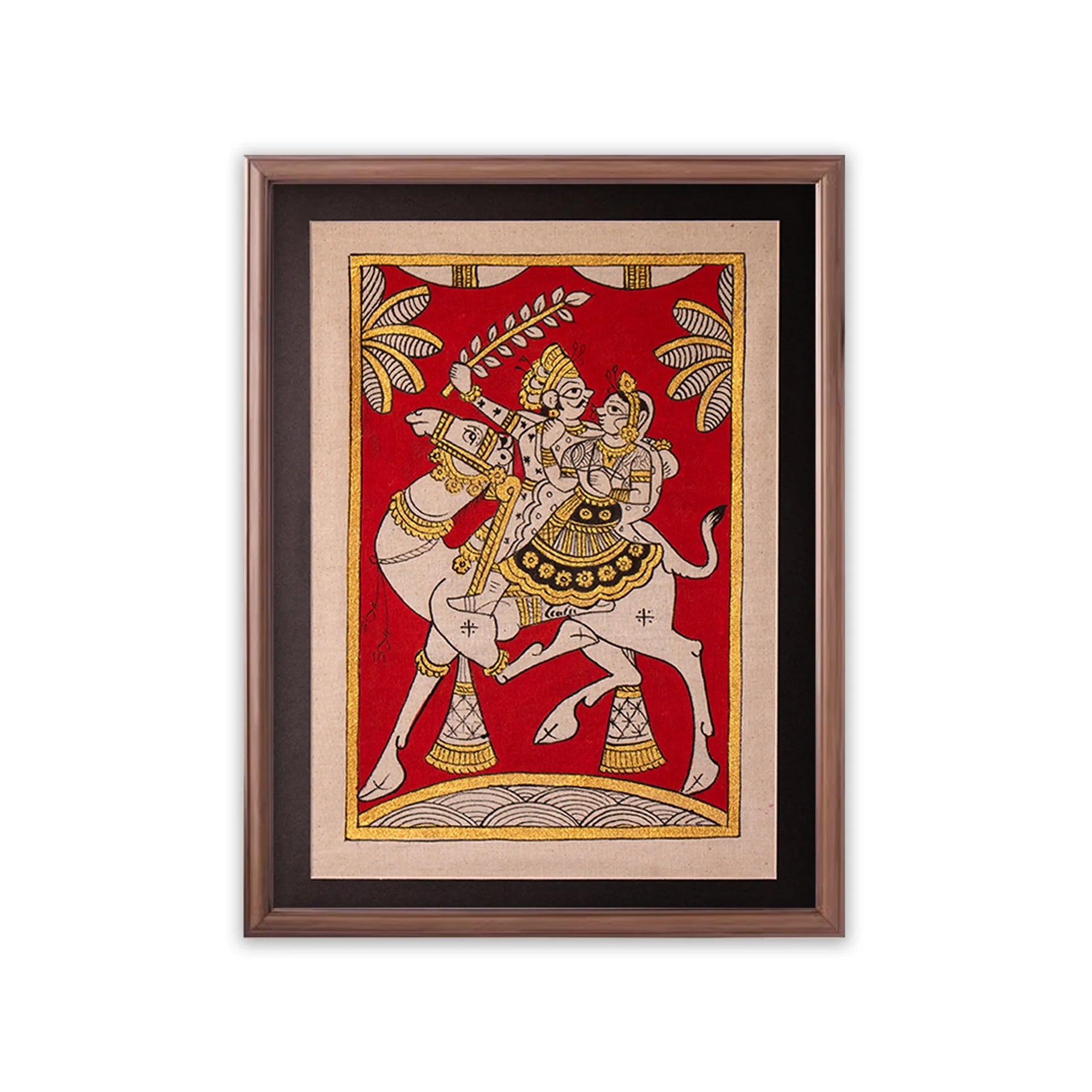 Phad - Medium traditional Phad with golden touch