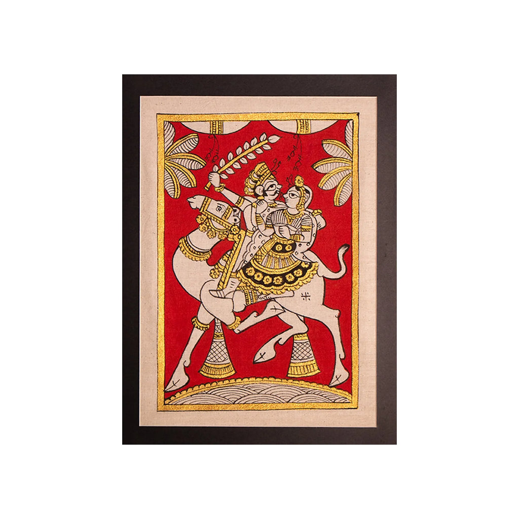 Phad - Medium traditional Phad with golden touch