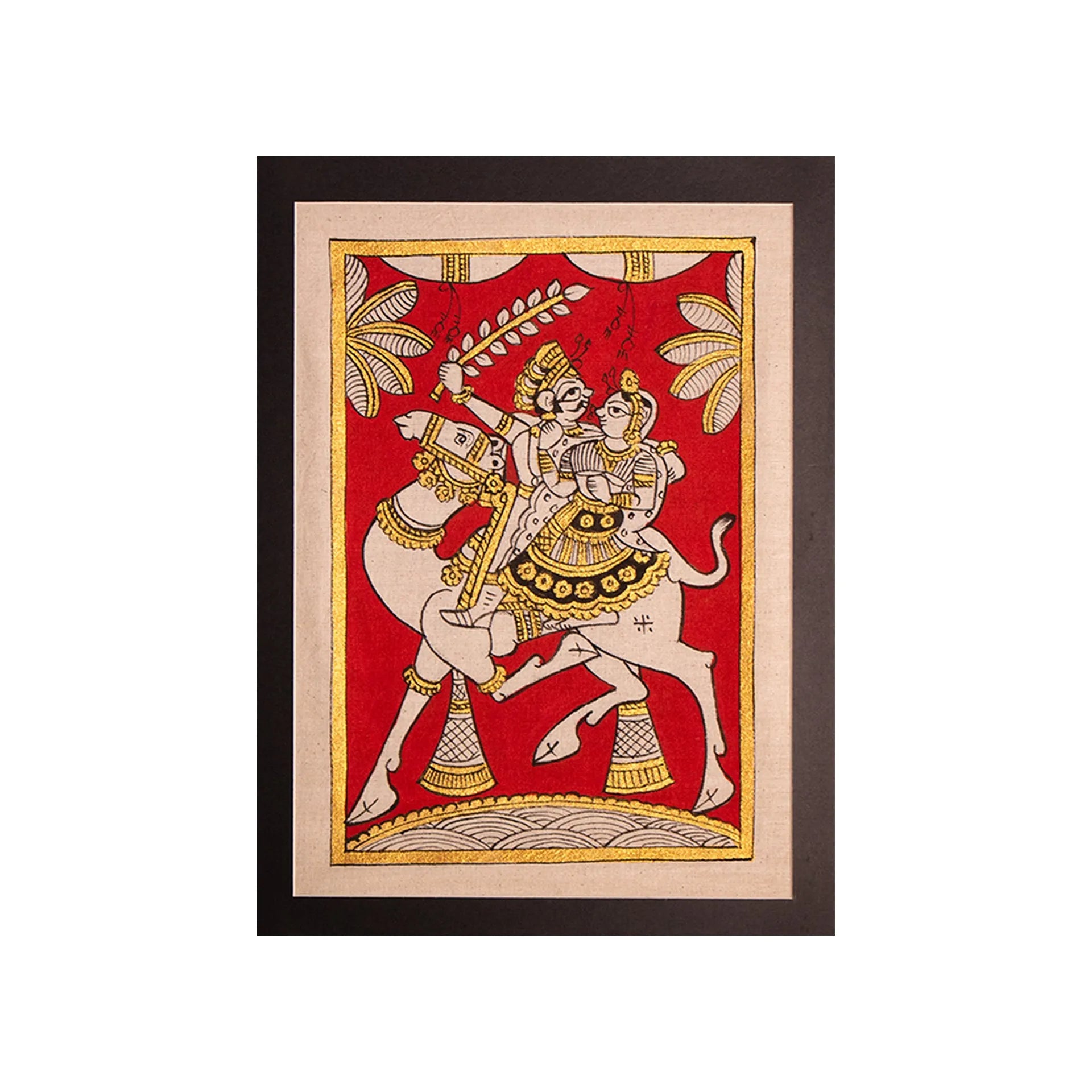 Phad - Medium traditional Phad with golden touch