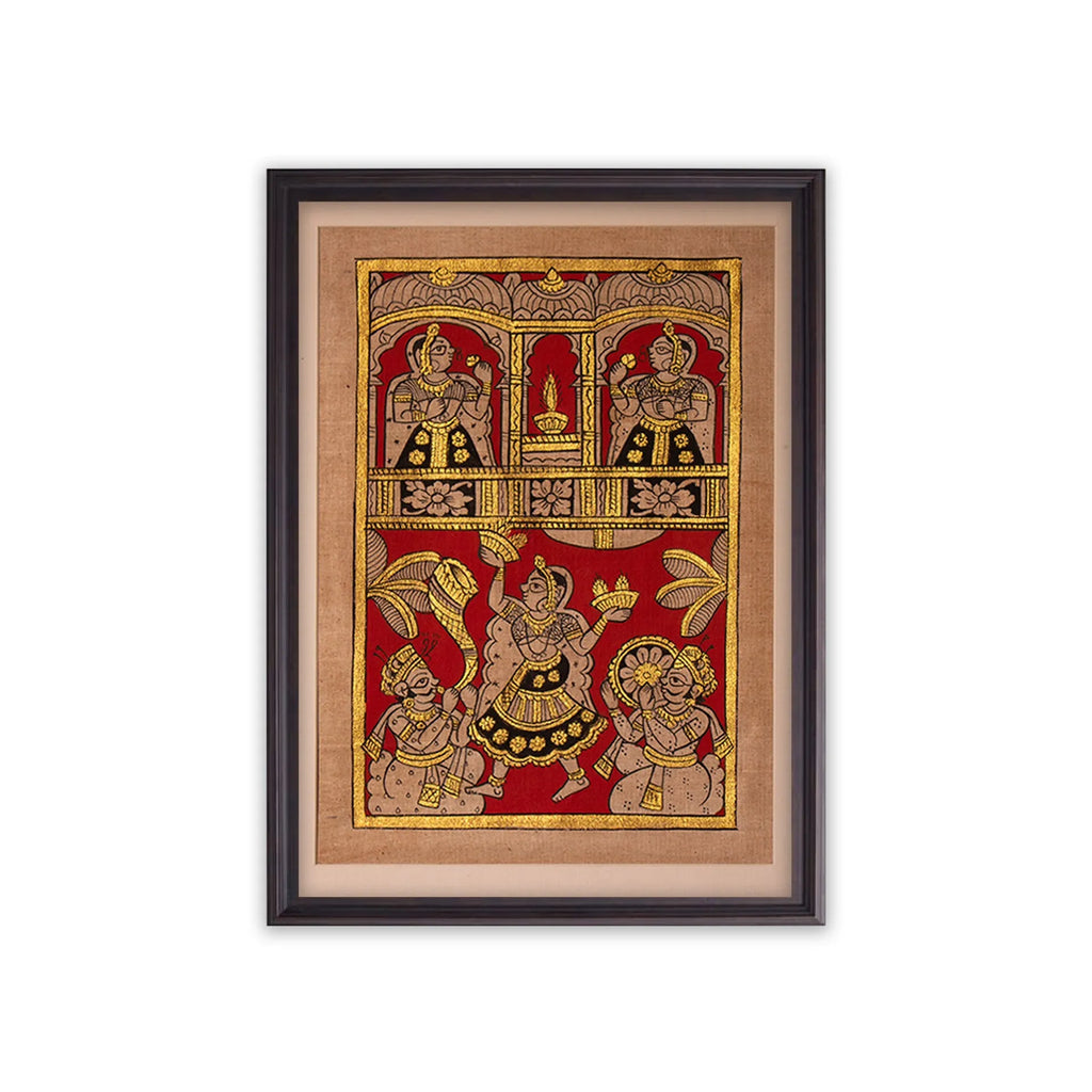 Phad - Medium traditional Phad with golden touch