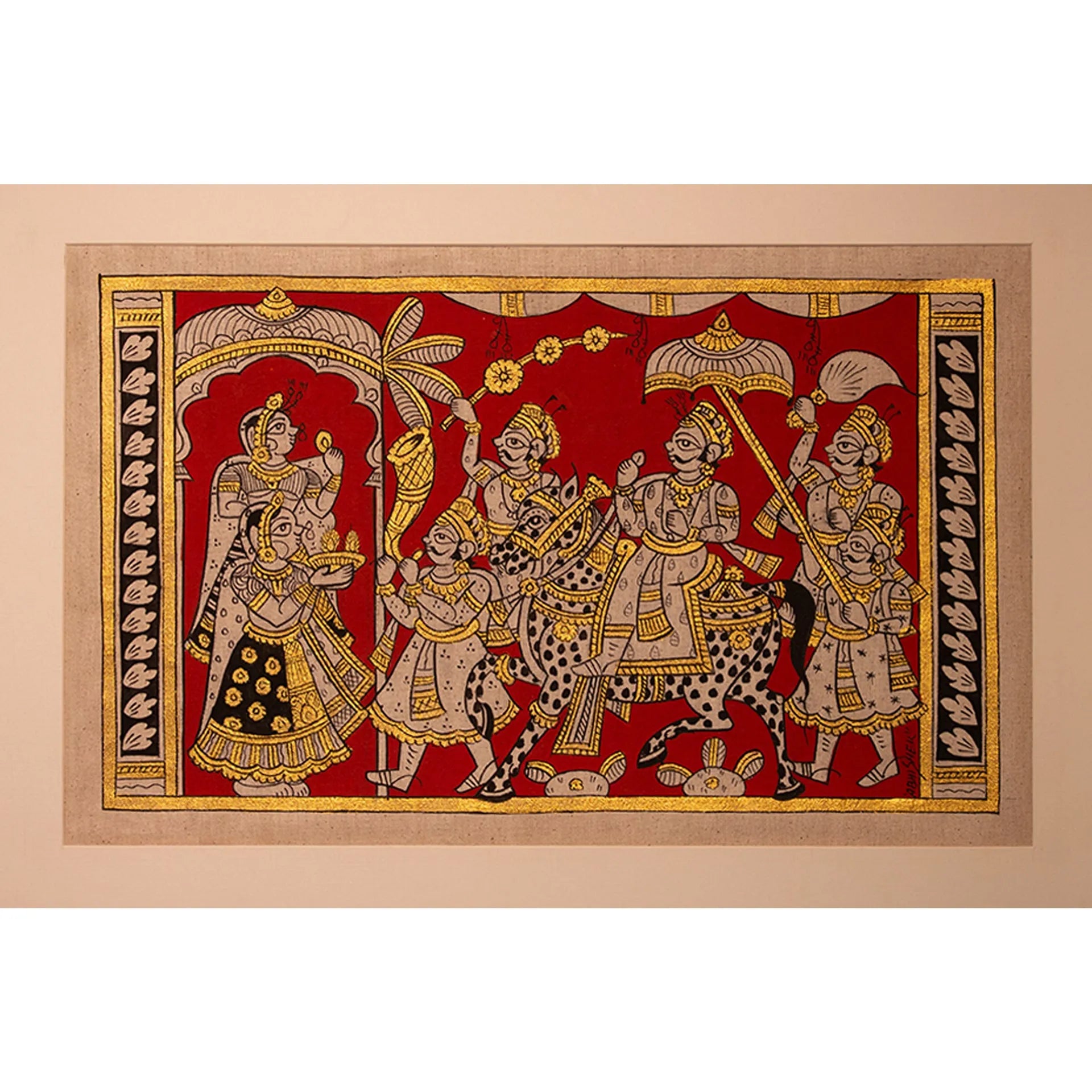 Phad - Medium Phad with golden touch