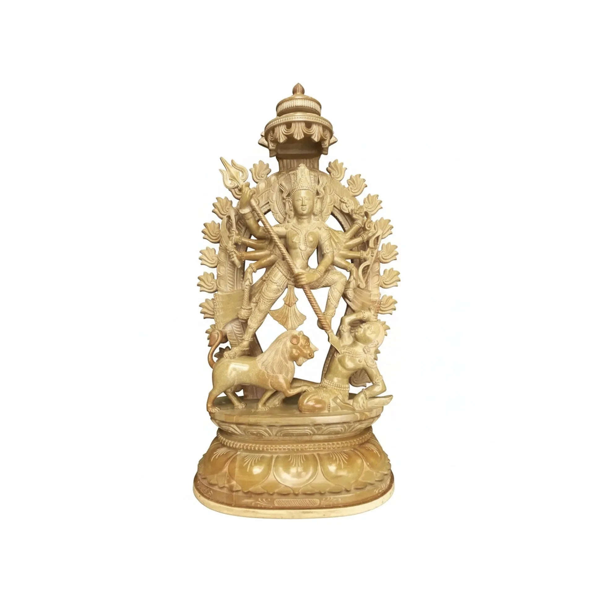 Orissa Stone Sculpture - Durga-Mahisasur