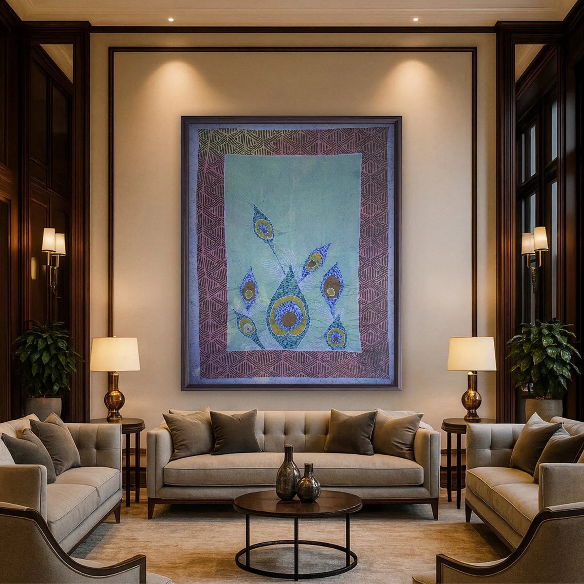 Batik - Peacock feather