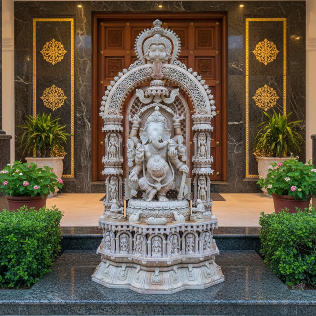 Orissa Stone Sculpture - Ganesha Asta
