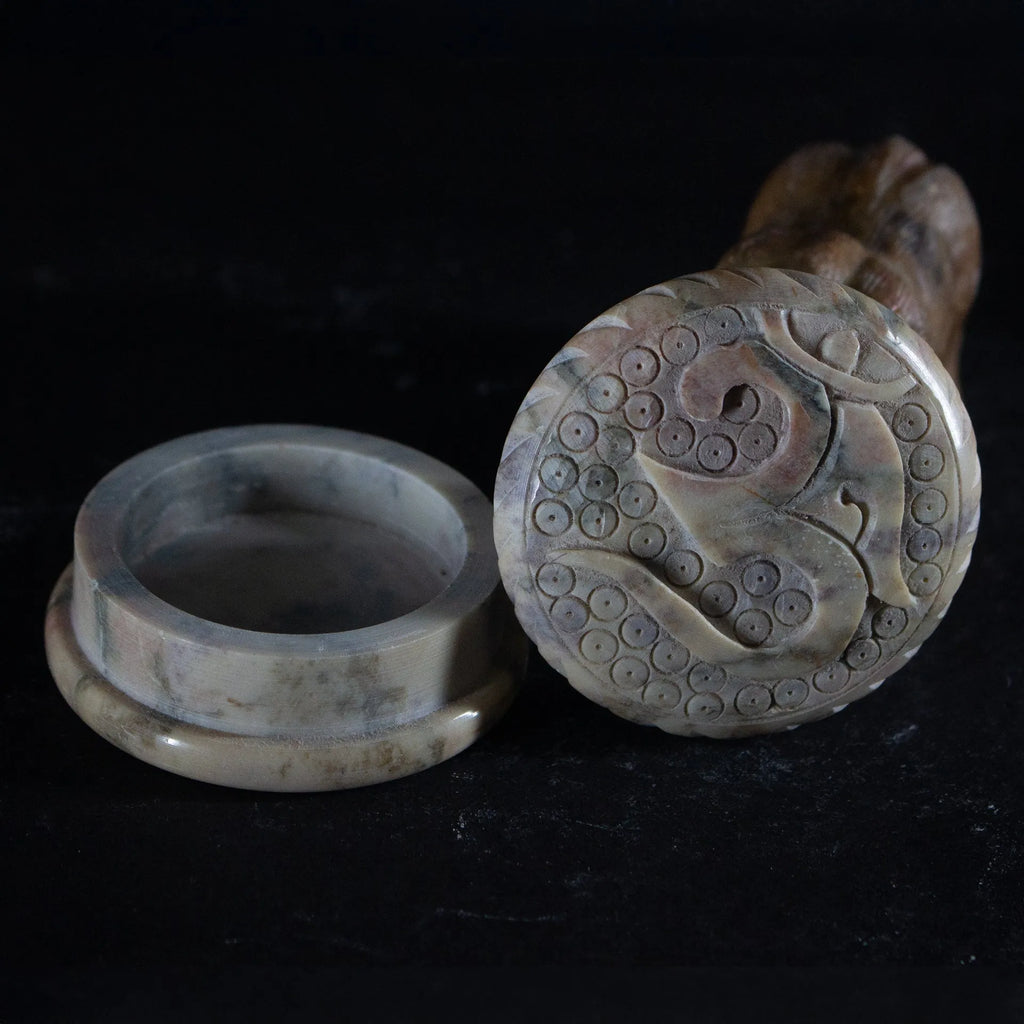 Varanasi Soft Stone Jali - Om container
