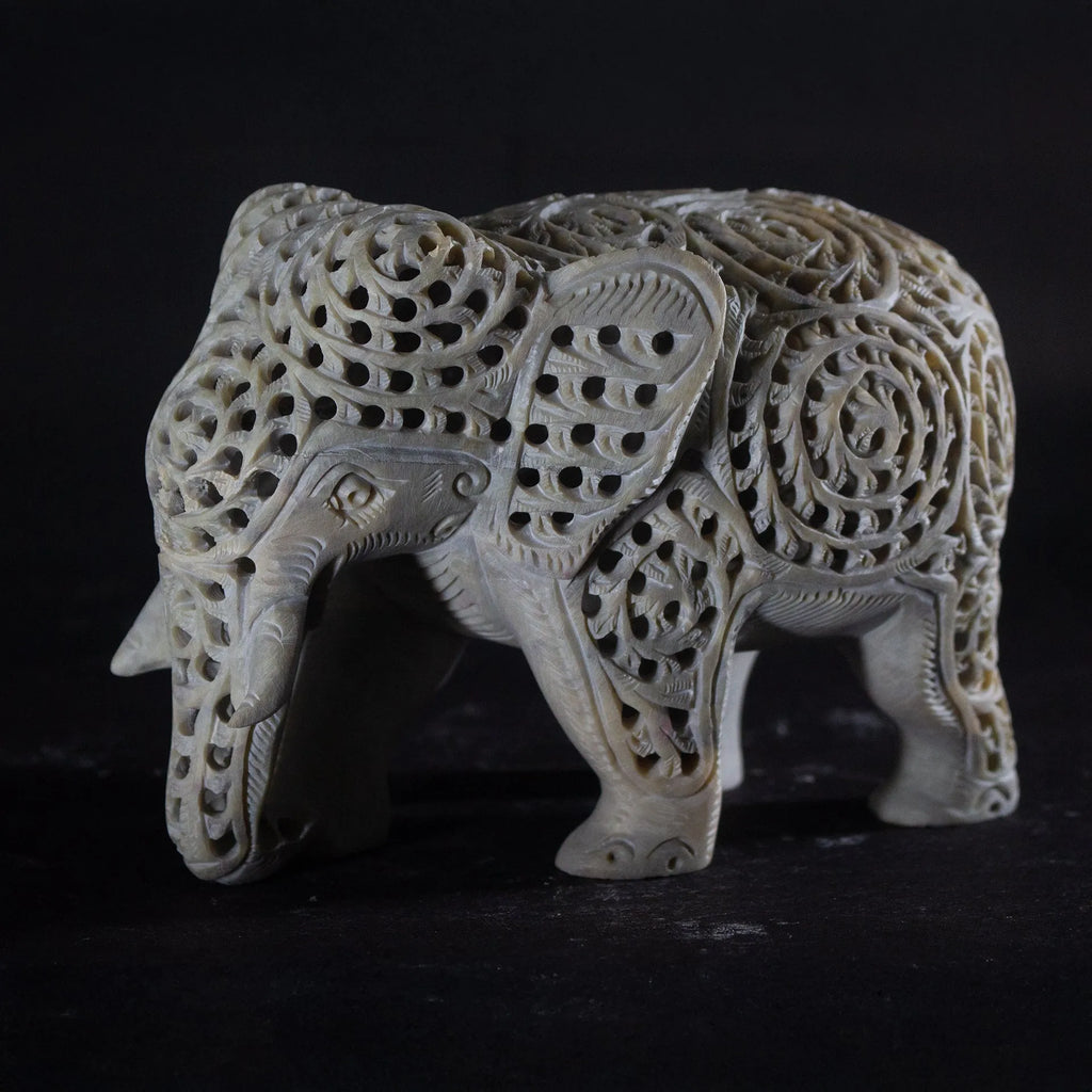 Varanasi Soft Stone Jali - Elephant long cut