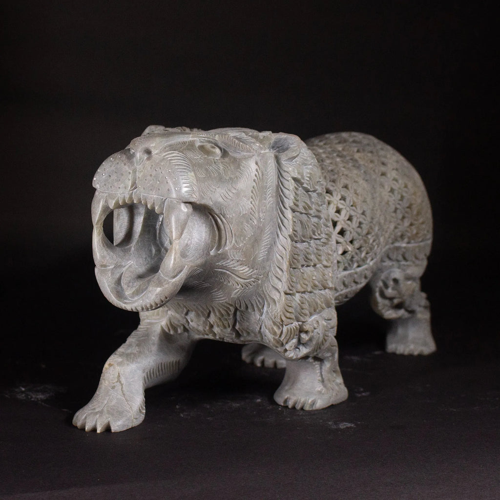 Varanasi Soft Stone Jali - Lion