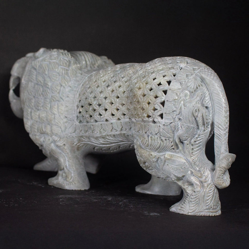 Varanasi Soft Stone Jali - Lion