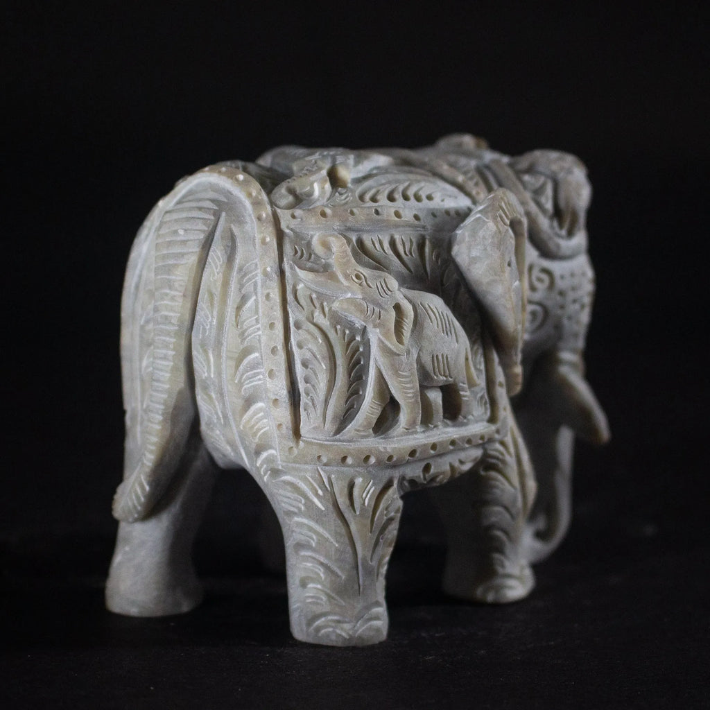 Varanasi Soft Stone Jali - Elephant