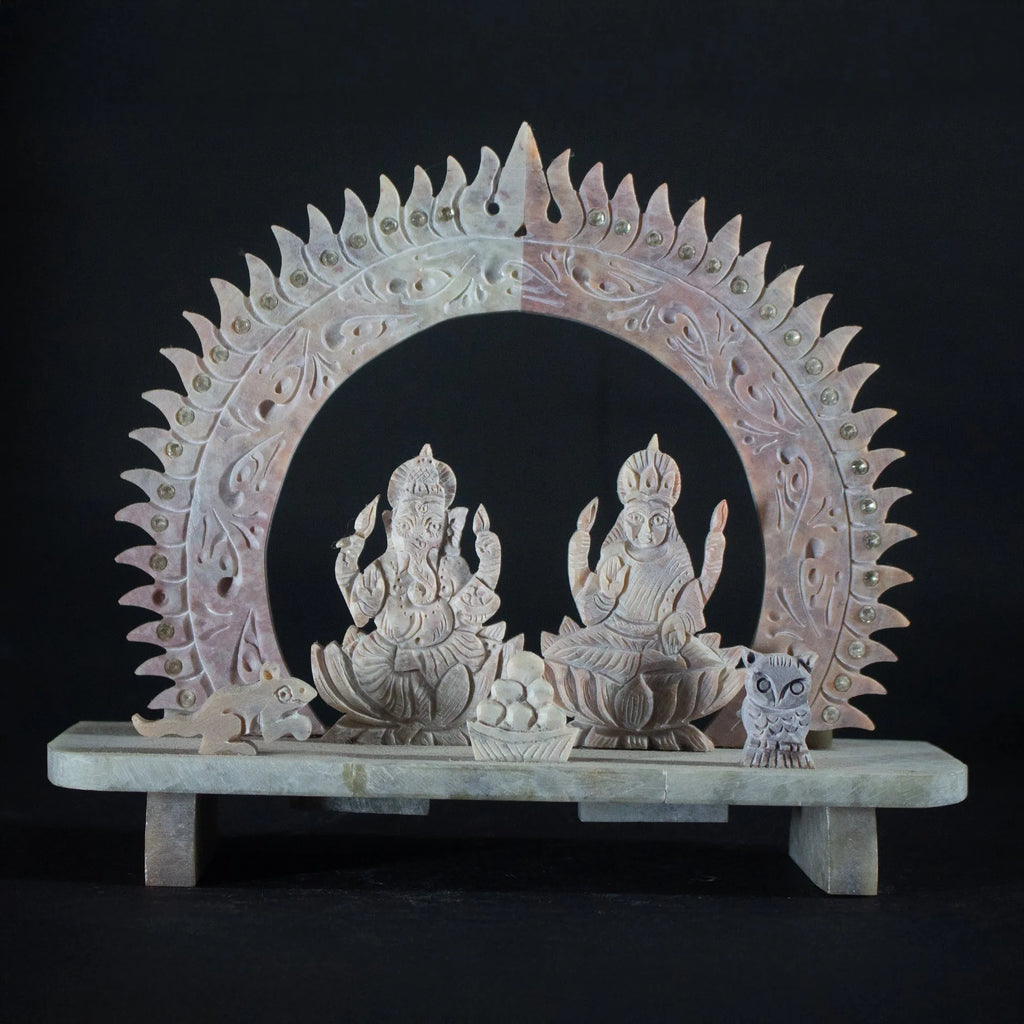 Varanasi Soft Stone Jali - Laxmi Ganesh