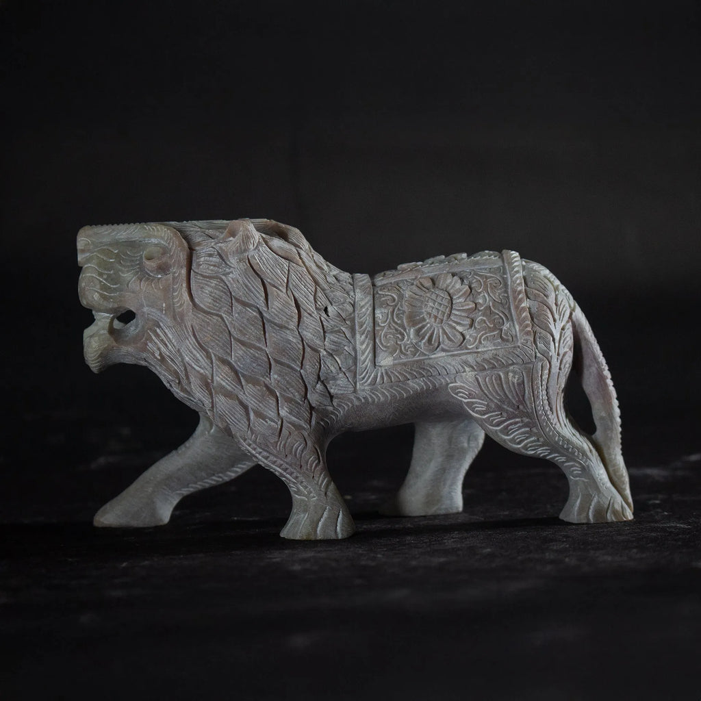 Varanasi Soft Stone Jali - Lion