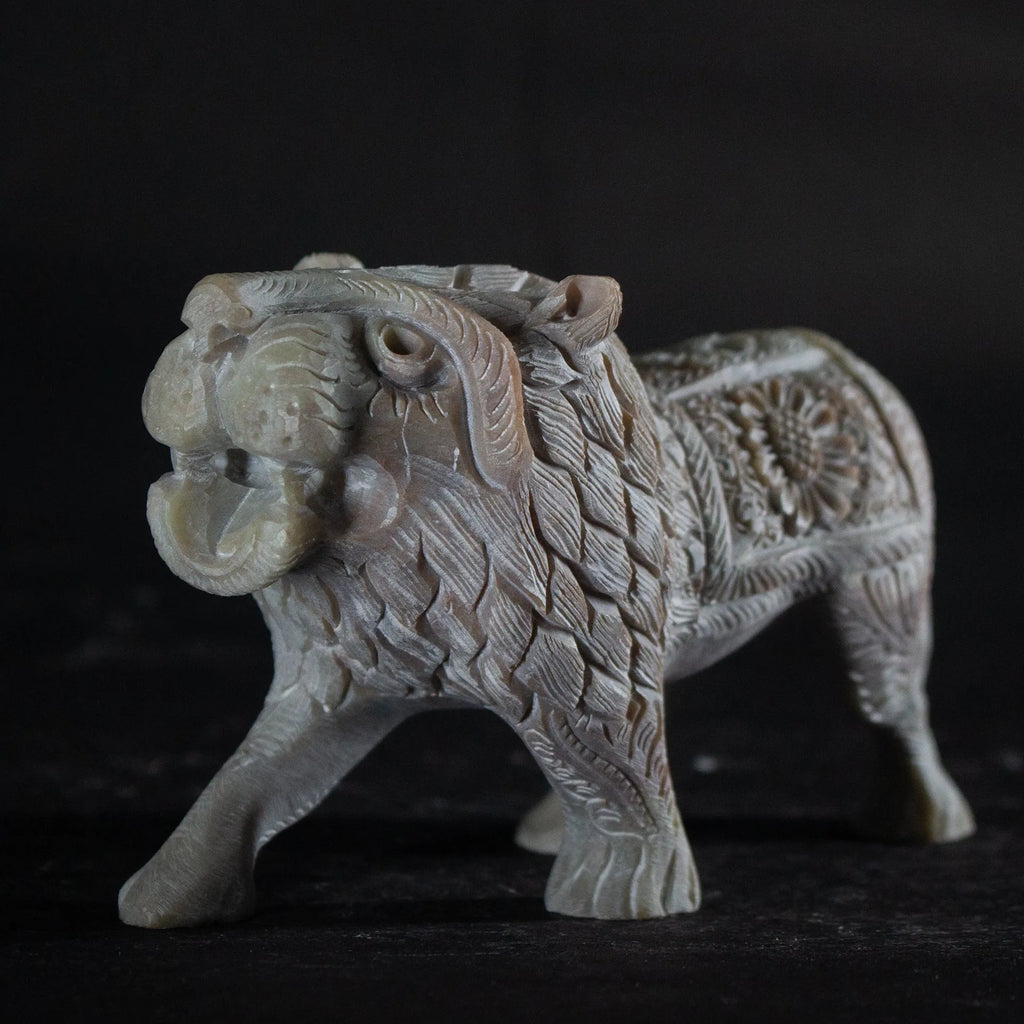 Varanasi Soft Stone Jali - Lion