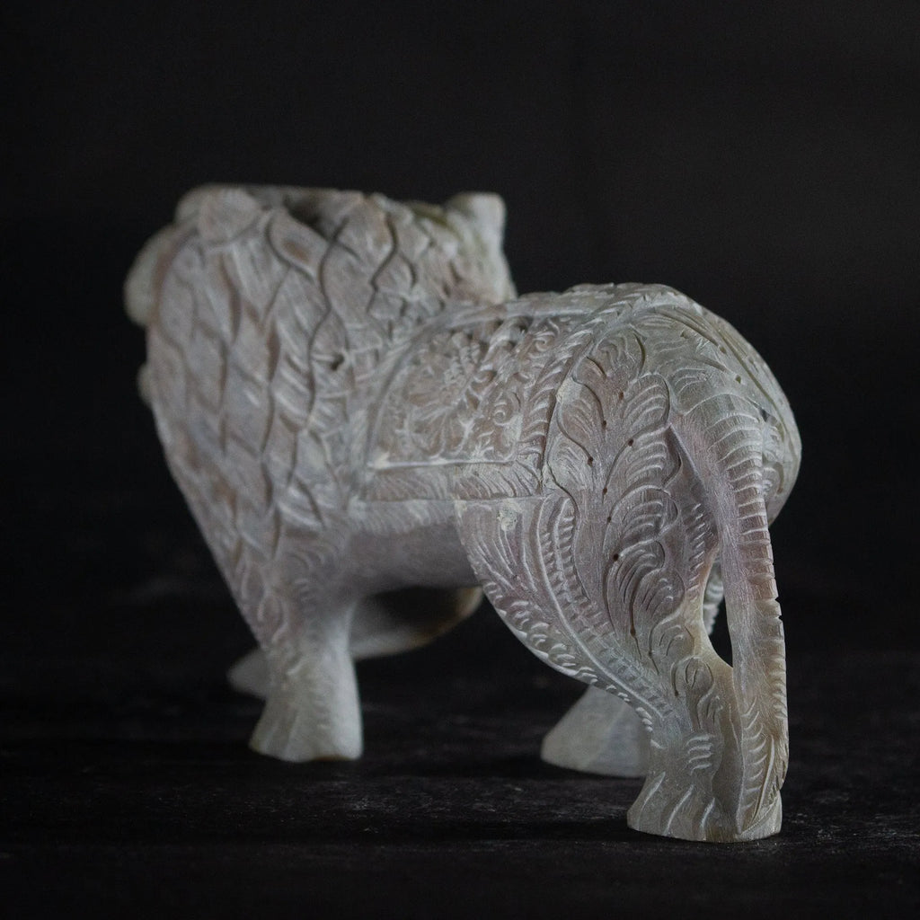 Varanasi Soft Stone Jali - Lion