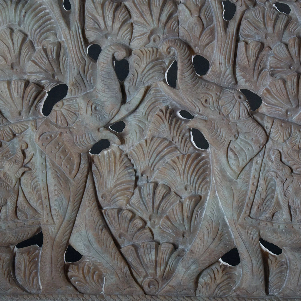 Varanasi Soft Stone Jali - Two Elephants