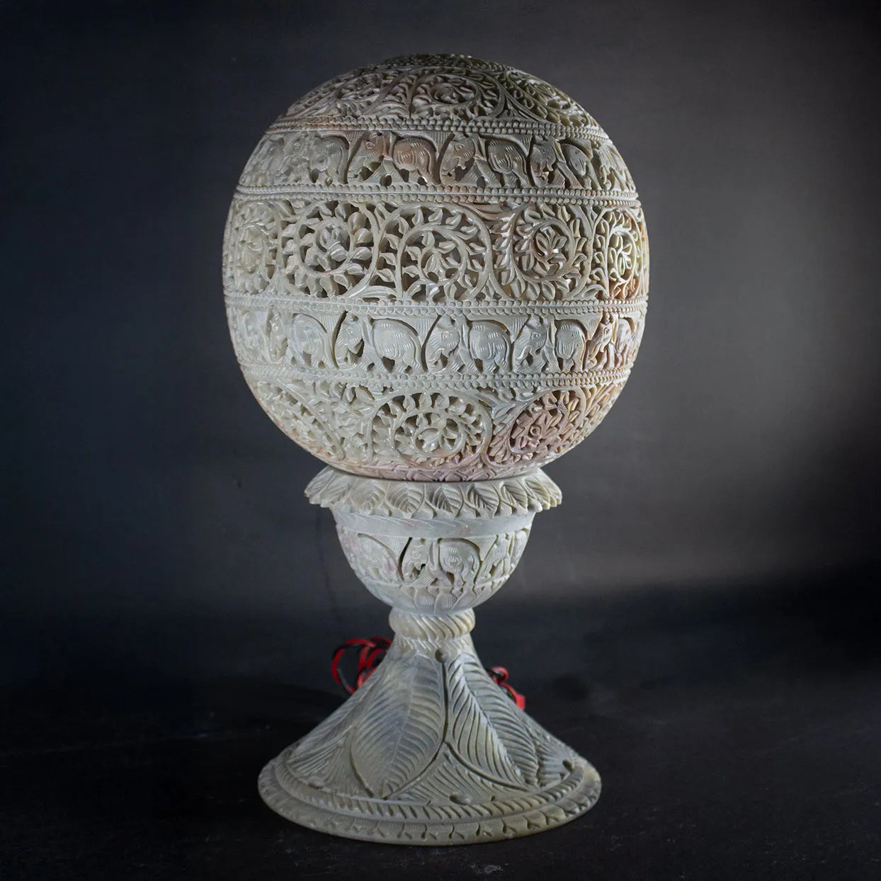 Varanasi Soft Stone Jali - Table Lamp