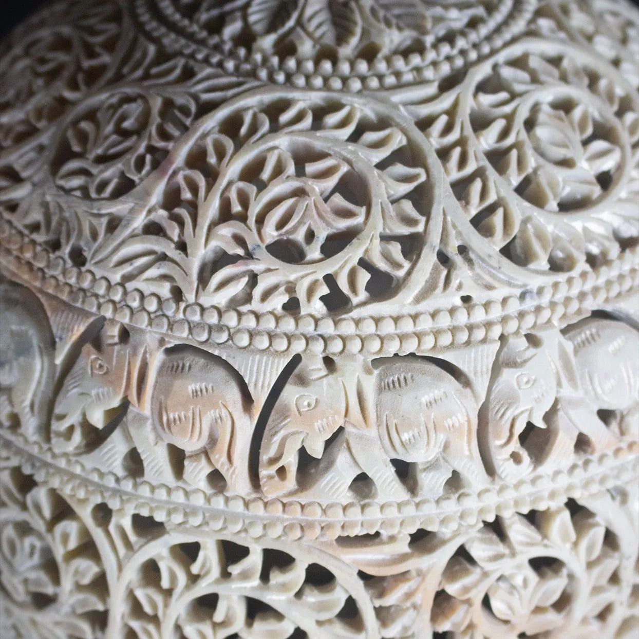 Varanasi Soft Stone Jali - Table Lamp