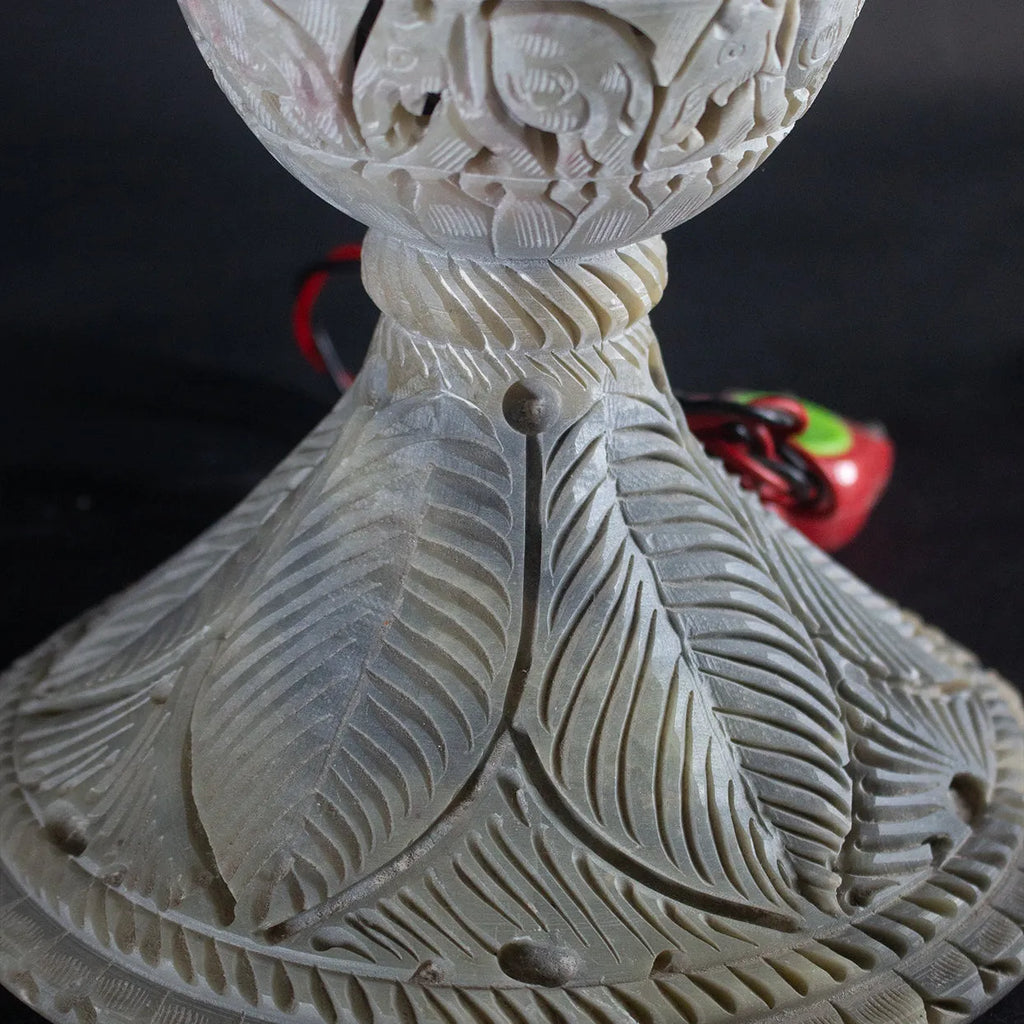 Varanasi Soft Stone Jali - Table Lamp