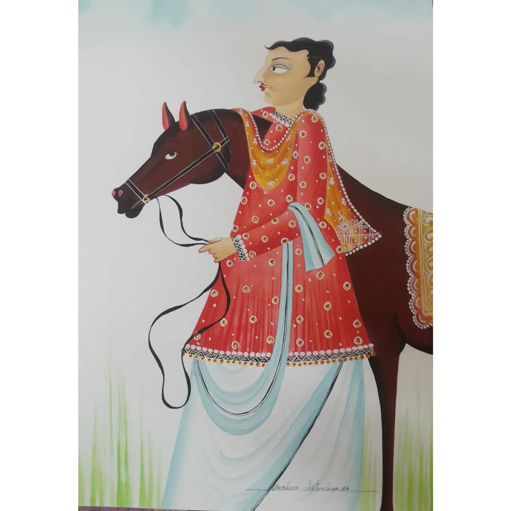 Kalighat - Babu and the horse