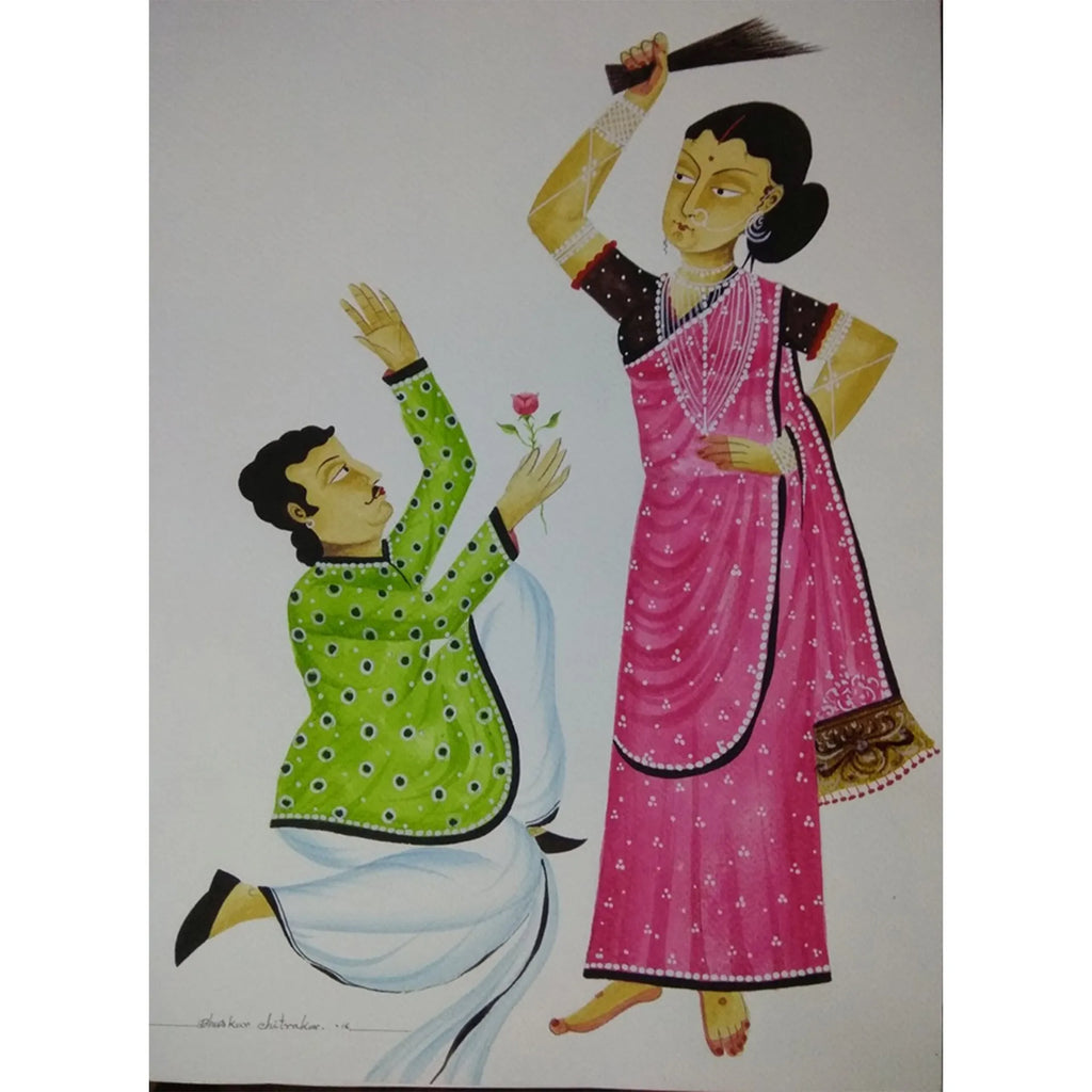Kalighat - Babu and Angry Biwi