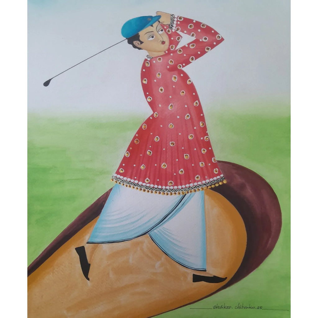Kalighat - Babu Playing Golf