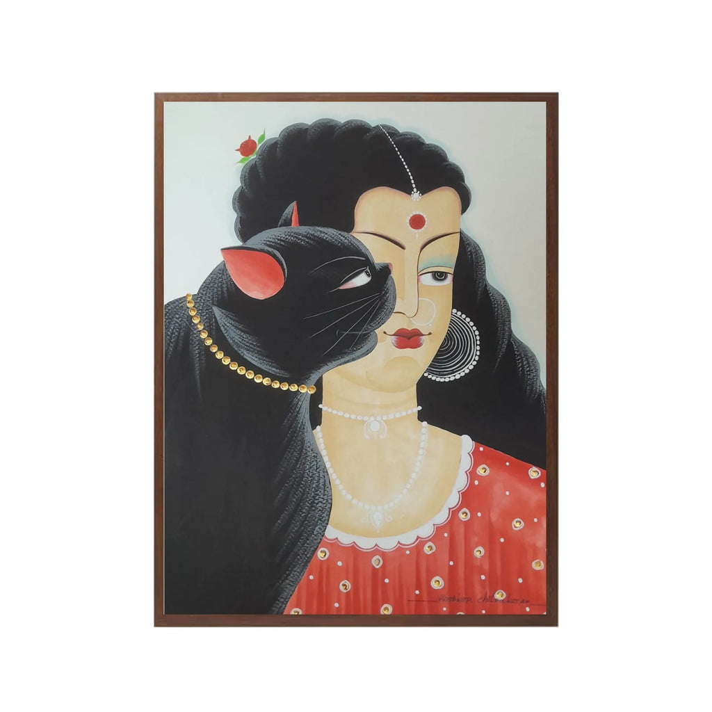 Kalighat - Biwi and the Cat