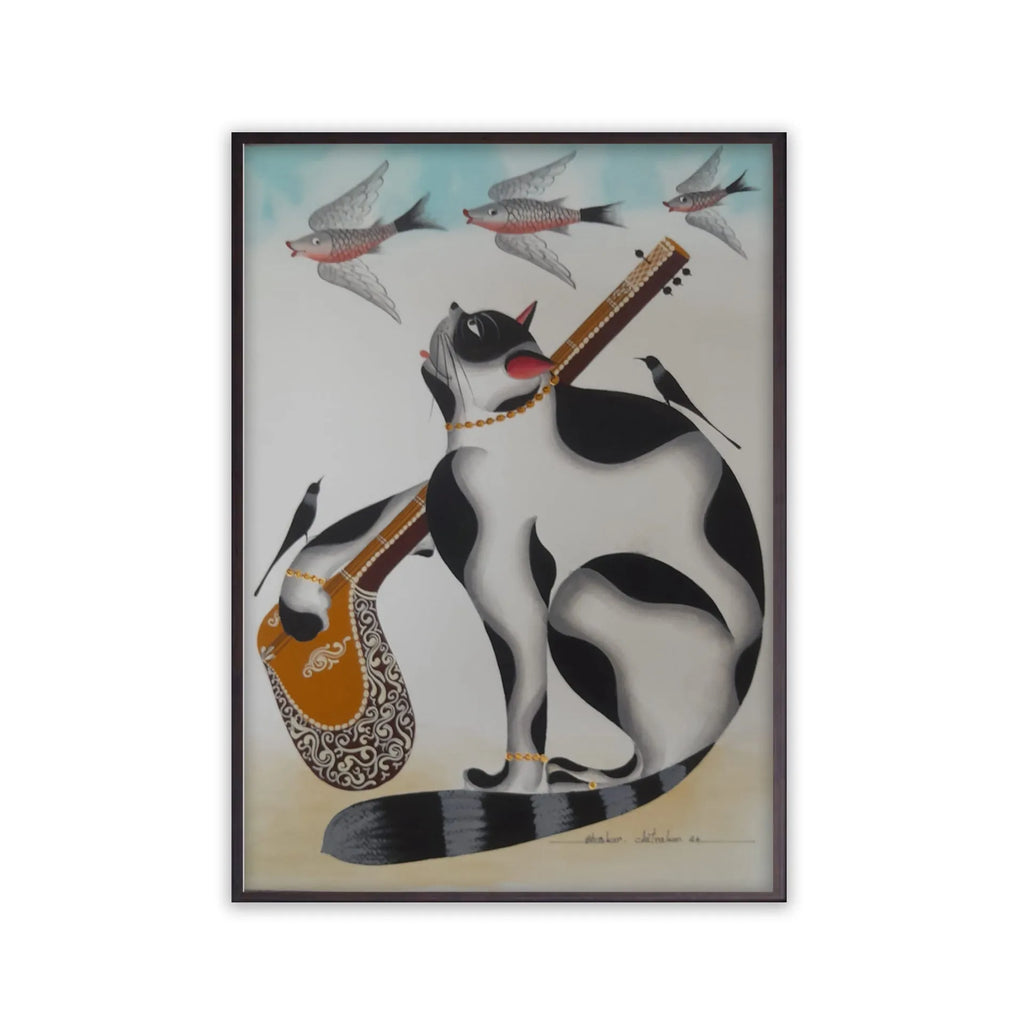 Kalighat - Cat Dreaming of the Fish