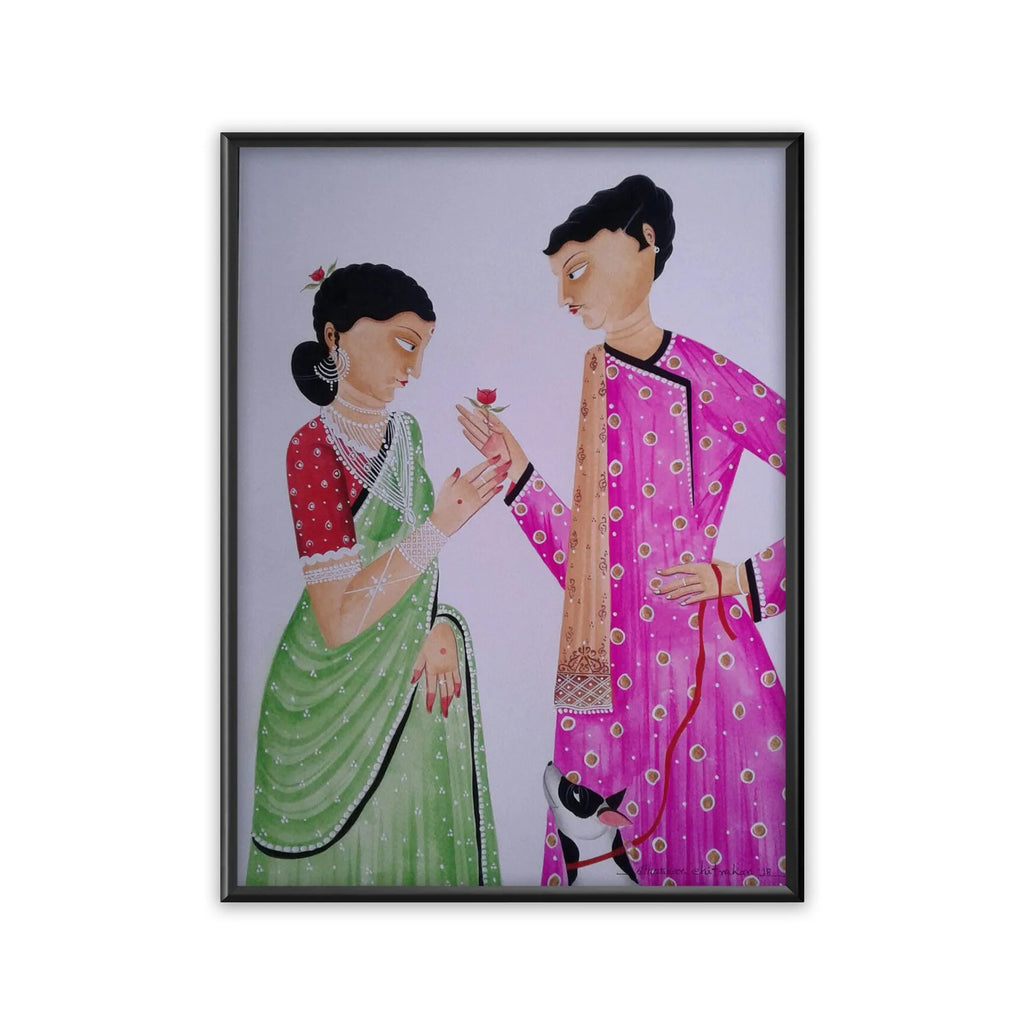 Kalighat - Babu proposing the Biwi