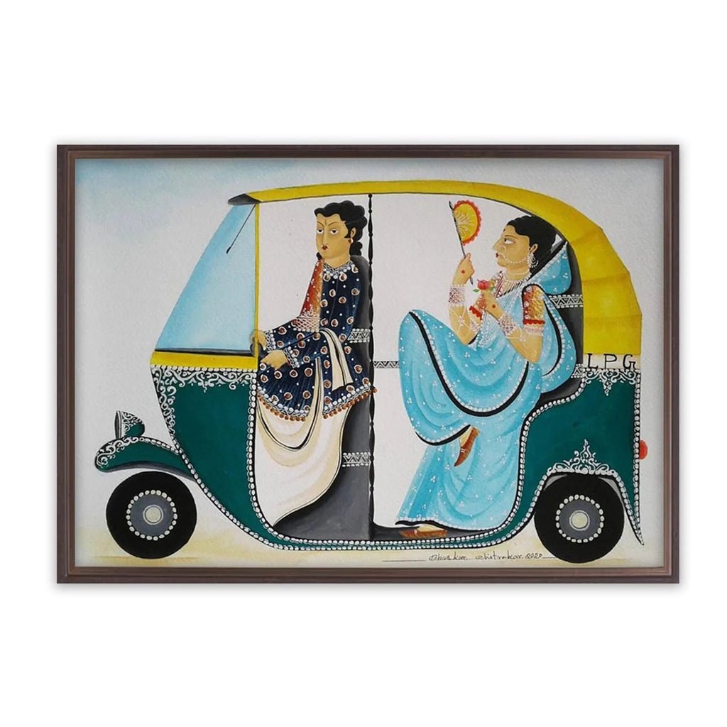 Kalighat - Biwi in the Auto
