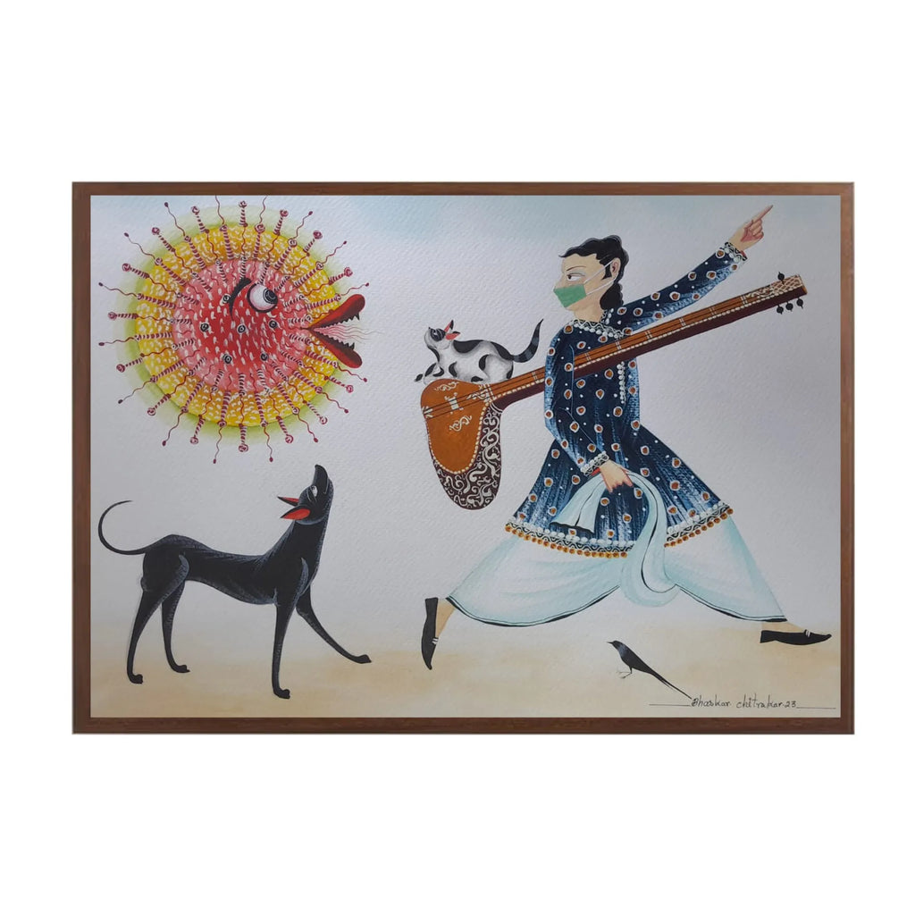 Kalighat - Corona Virus Chasing Bengali Babu