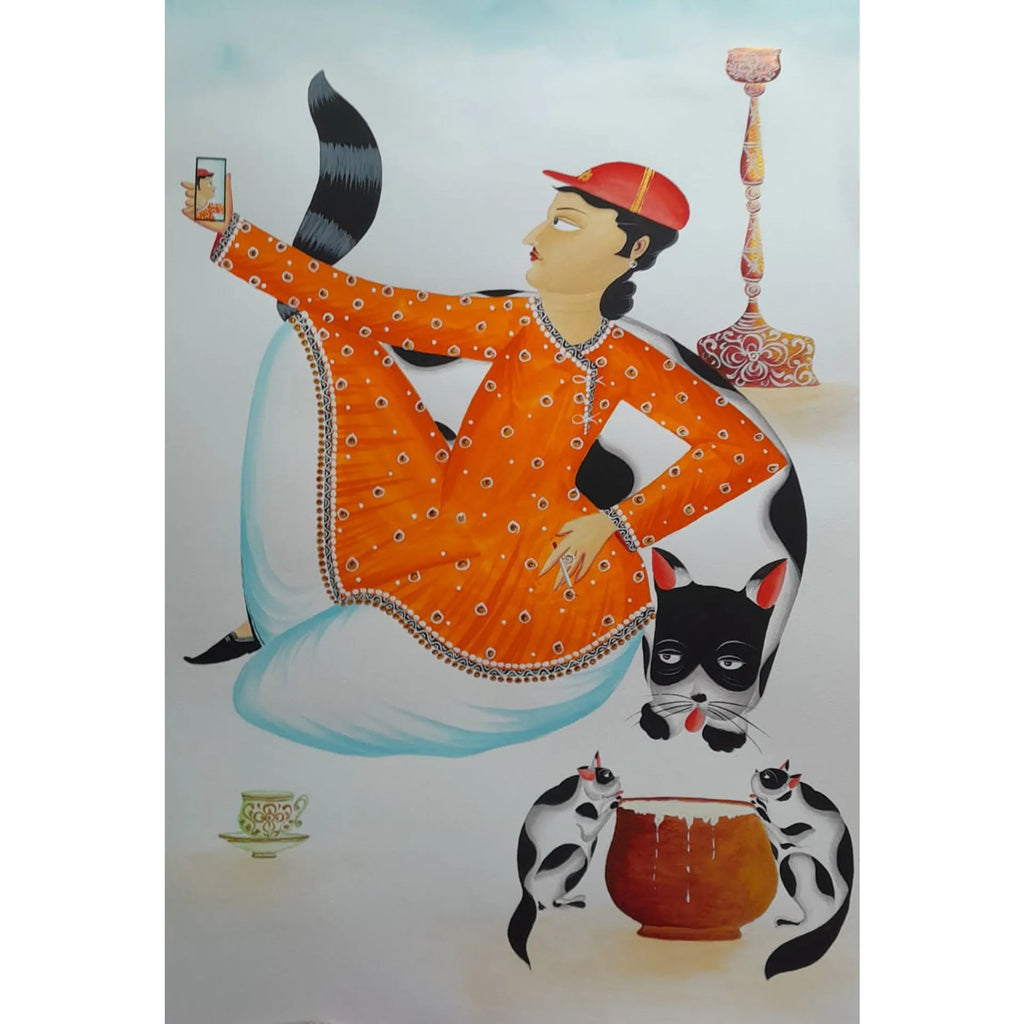 Kalighat - Babu Taking Selfie