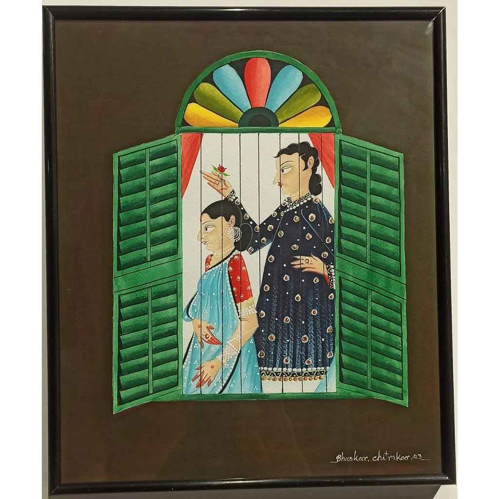 Kalighat - Babu Biwi from the Window