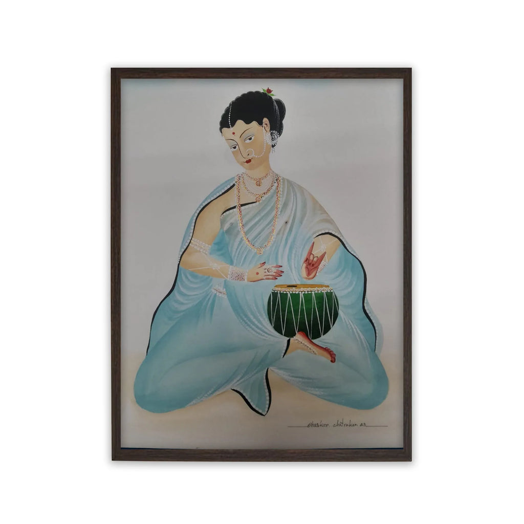 Kalighat - Biwi Playing Tabla