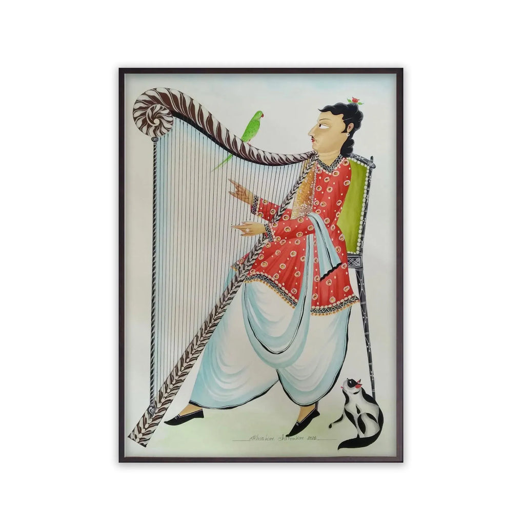 Kalighat - The Dog Playing Harp