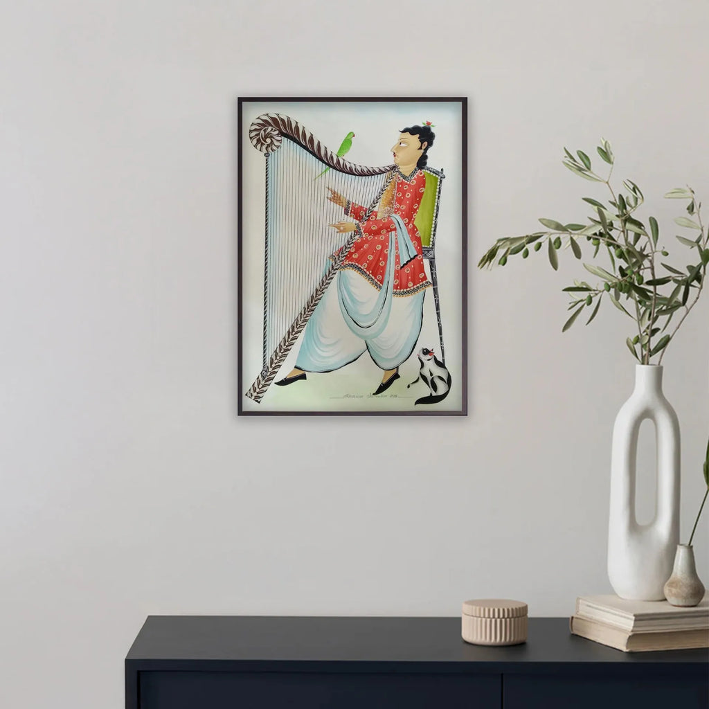 Kalighat - The Dog Playing Harp