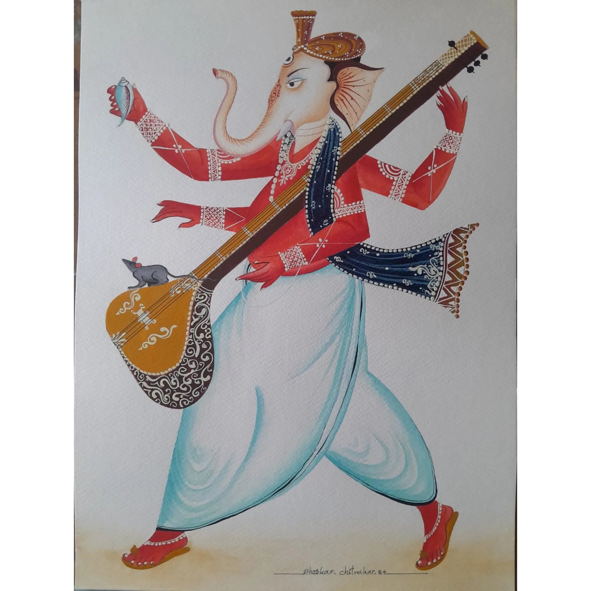 Kalighat - Ganpati Bappa as Bengali Babu