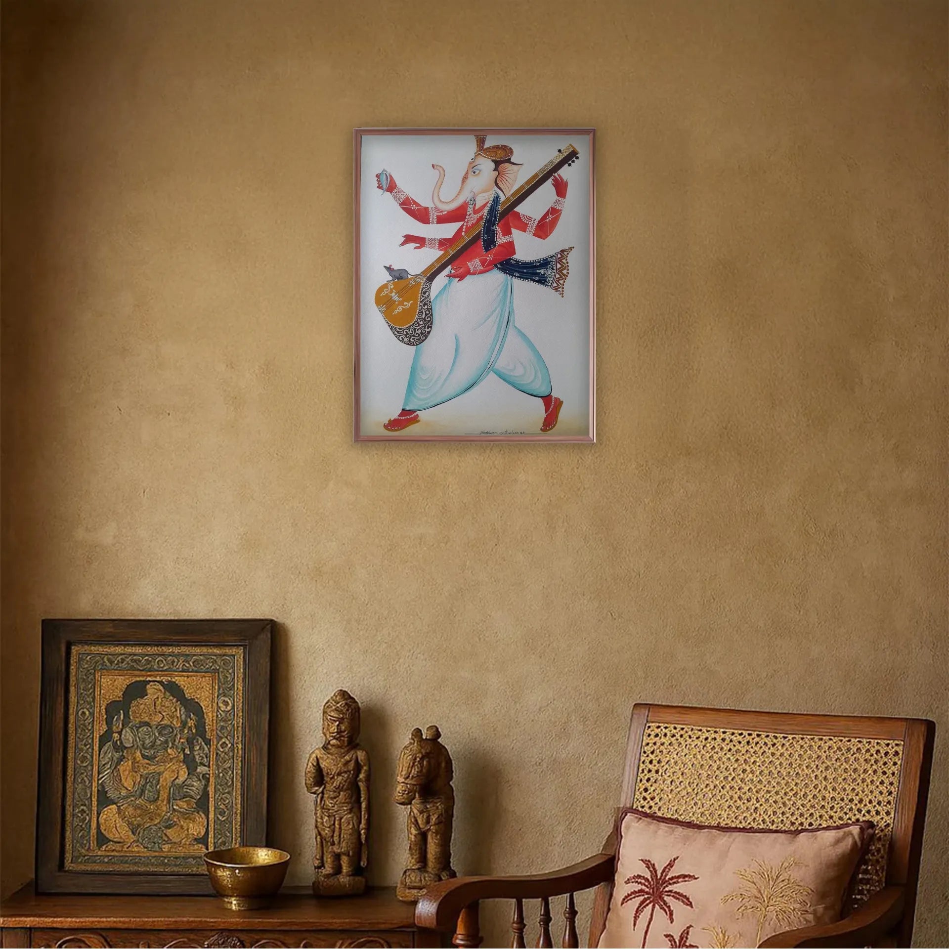 Kalighat - Ganpati Bappa as Bengali Babu