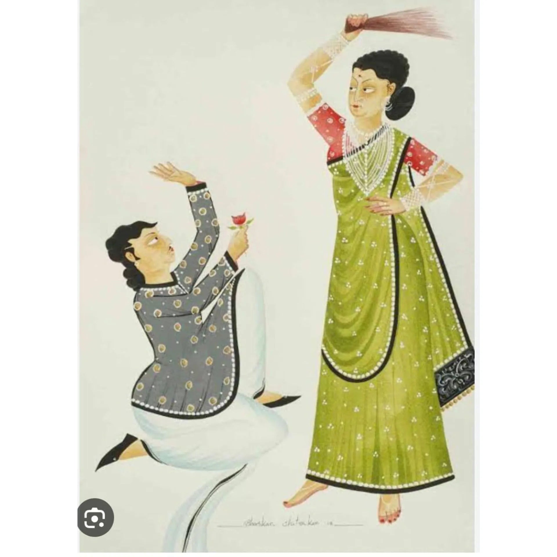 Kalighat - Babu and Angry Biwi