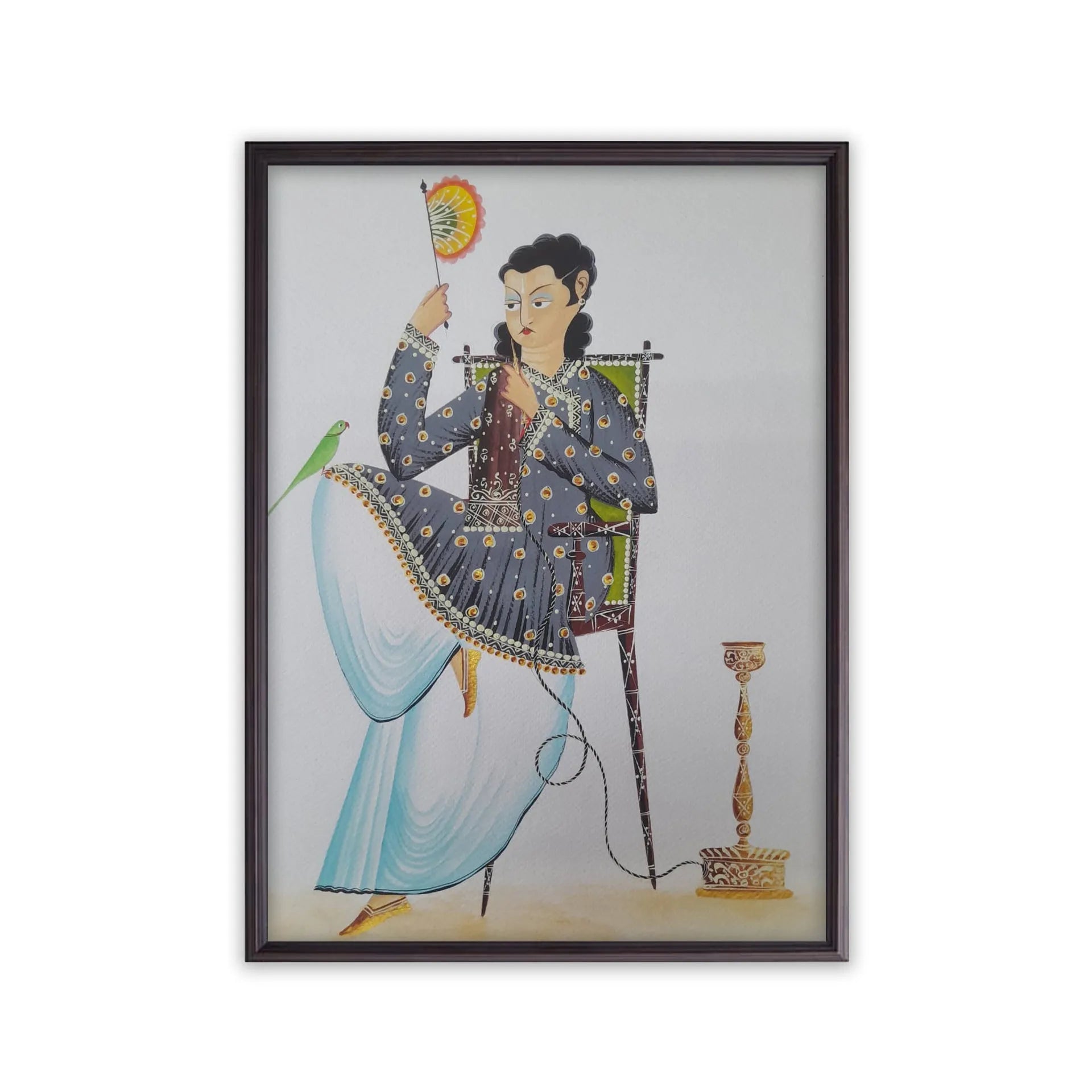 Kalighat - Babu Enjoying the Hookah