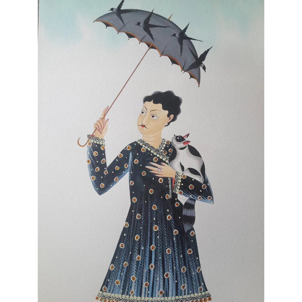 Kalighat - Babu with the Umbrella