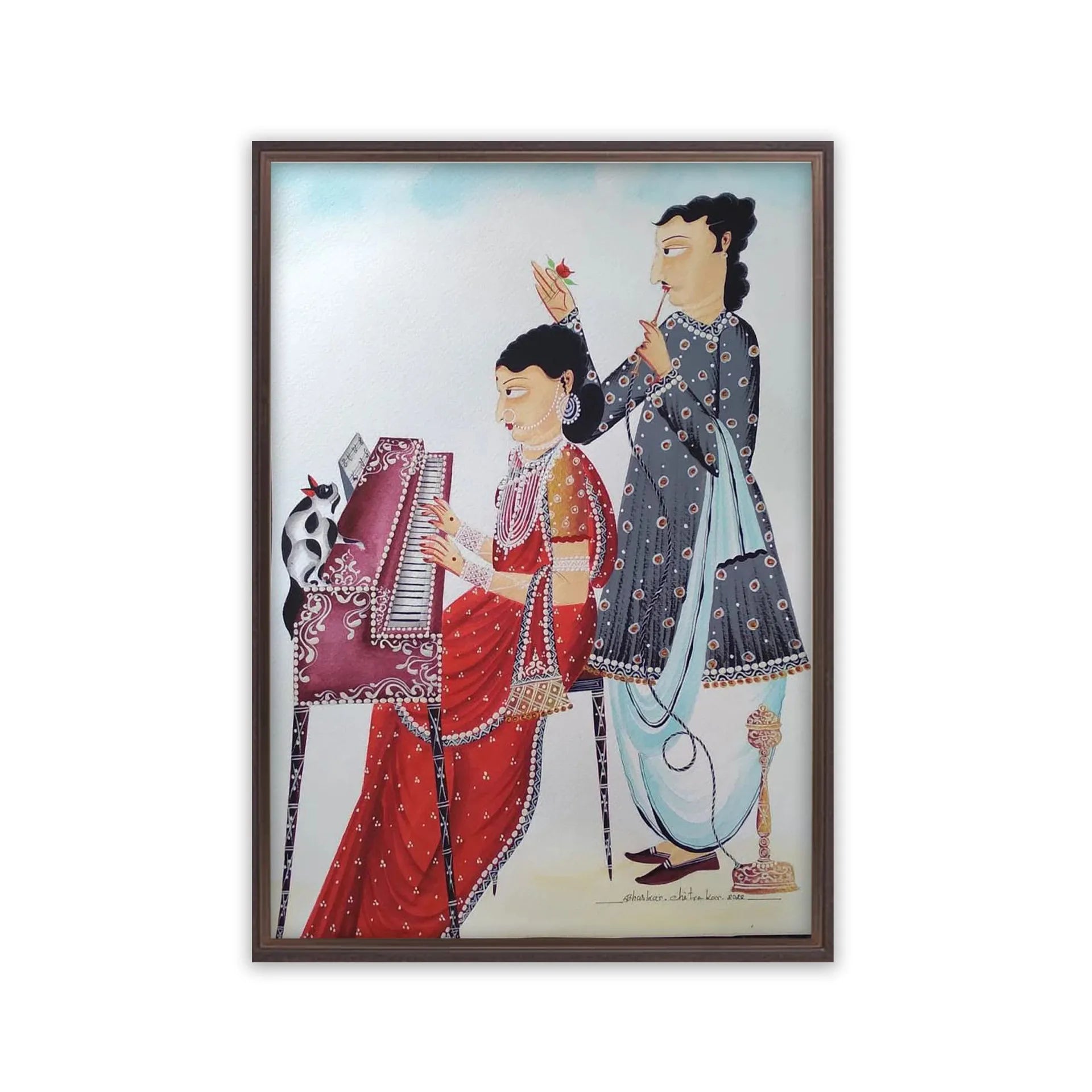Kalighat - Biwi playing the piano