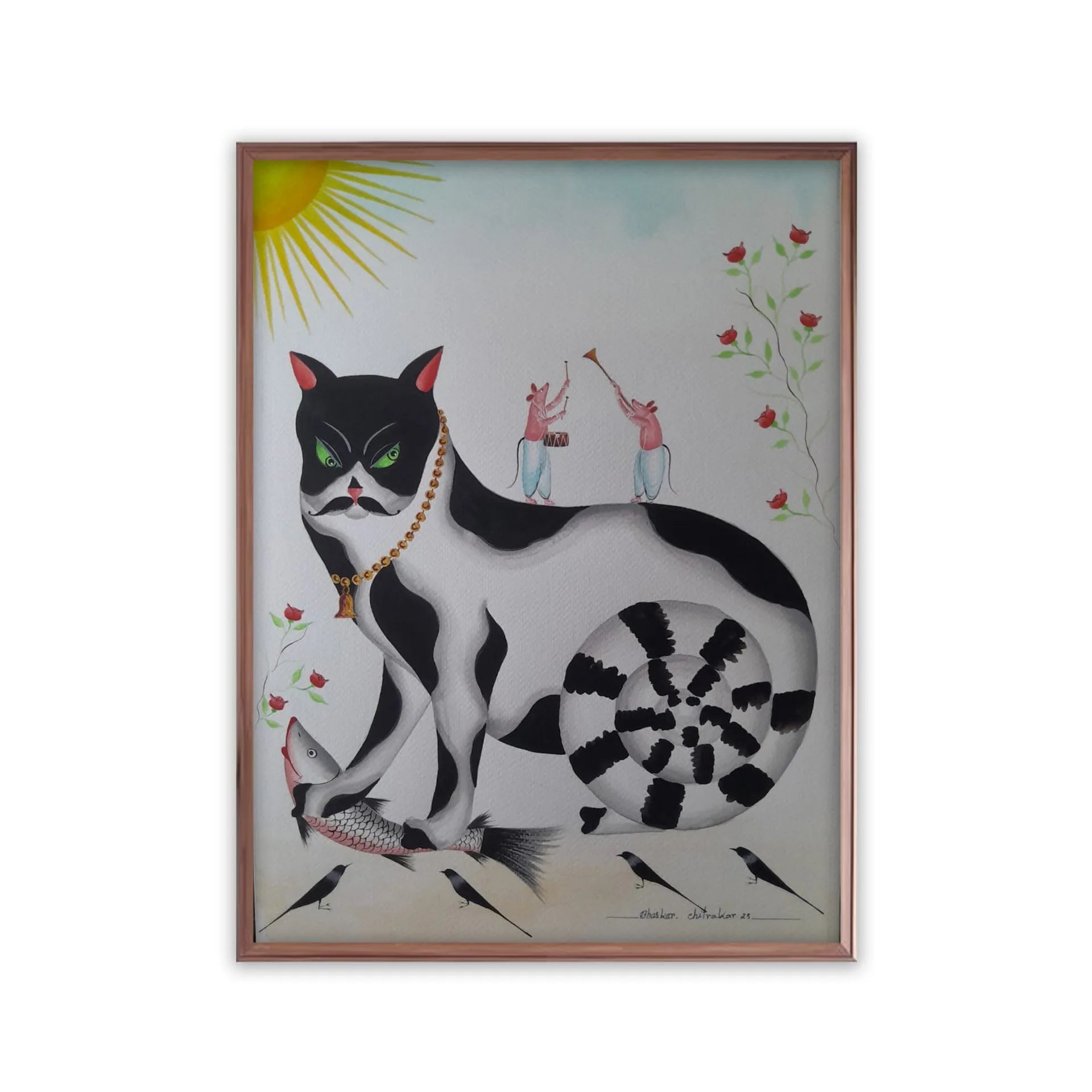 Kalighat - The angry cat and dancing mice