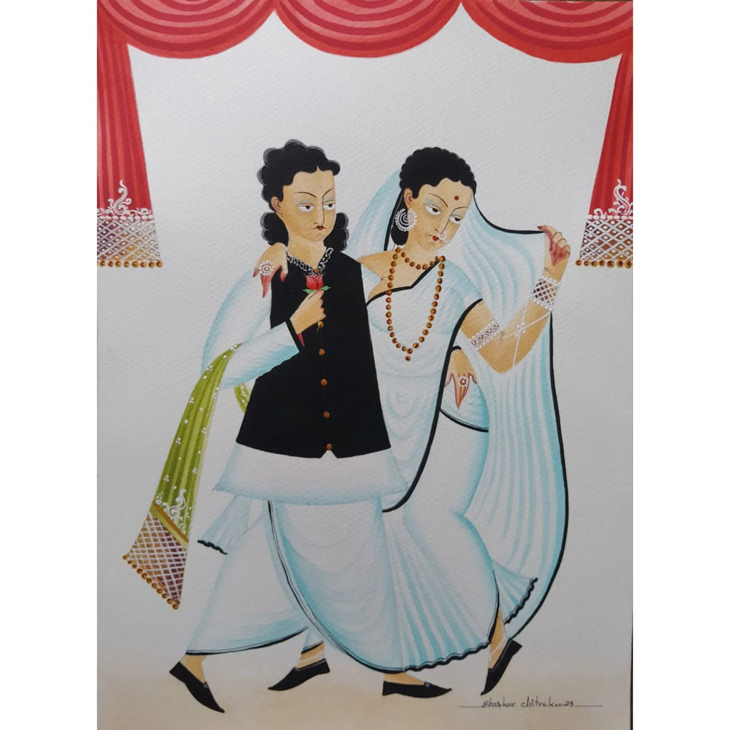 Kalighat - Babu and biwi