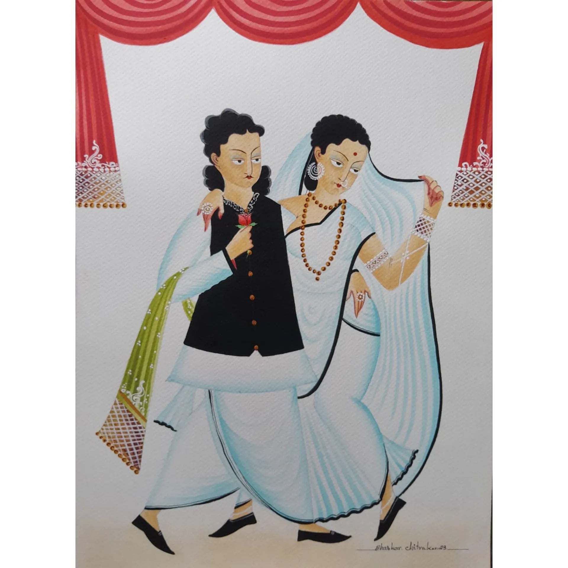 Kalighat - Babu and biwi