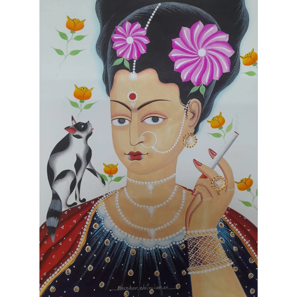 Kalighat - Frieda Kalho and the cat