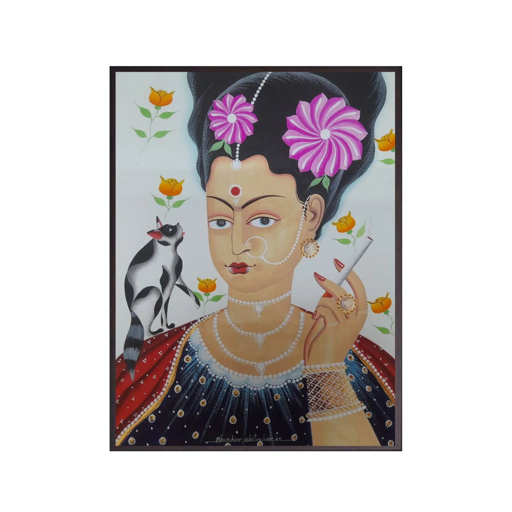Kalighat - Frieda Kalho and the cat