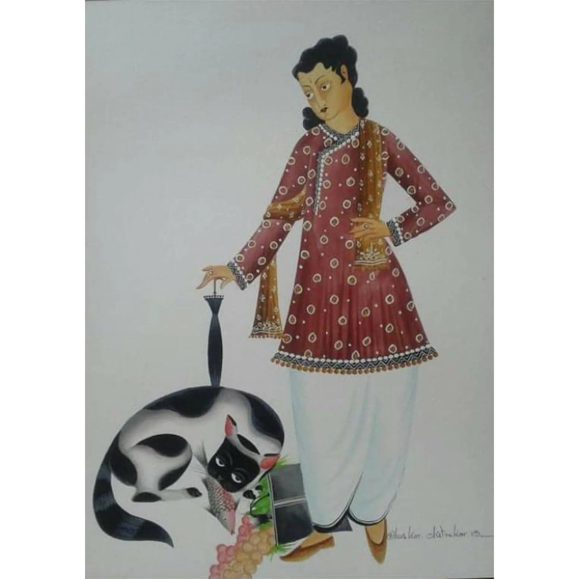 Kalighat - Babu and The greedy cat