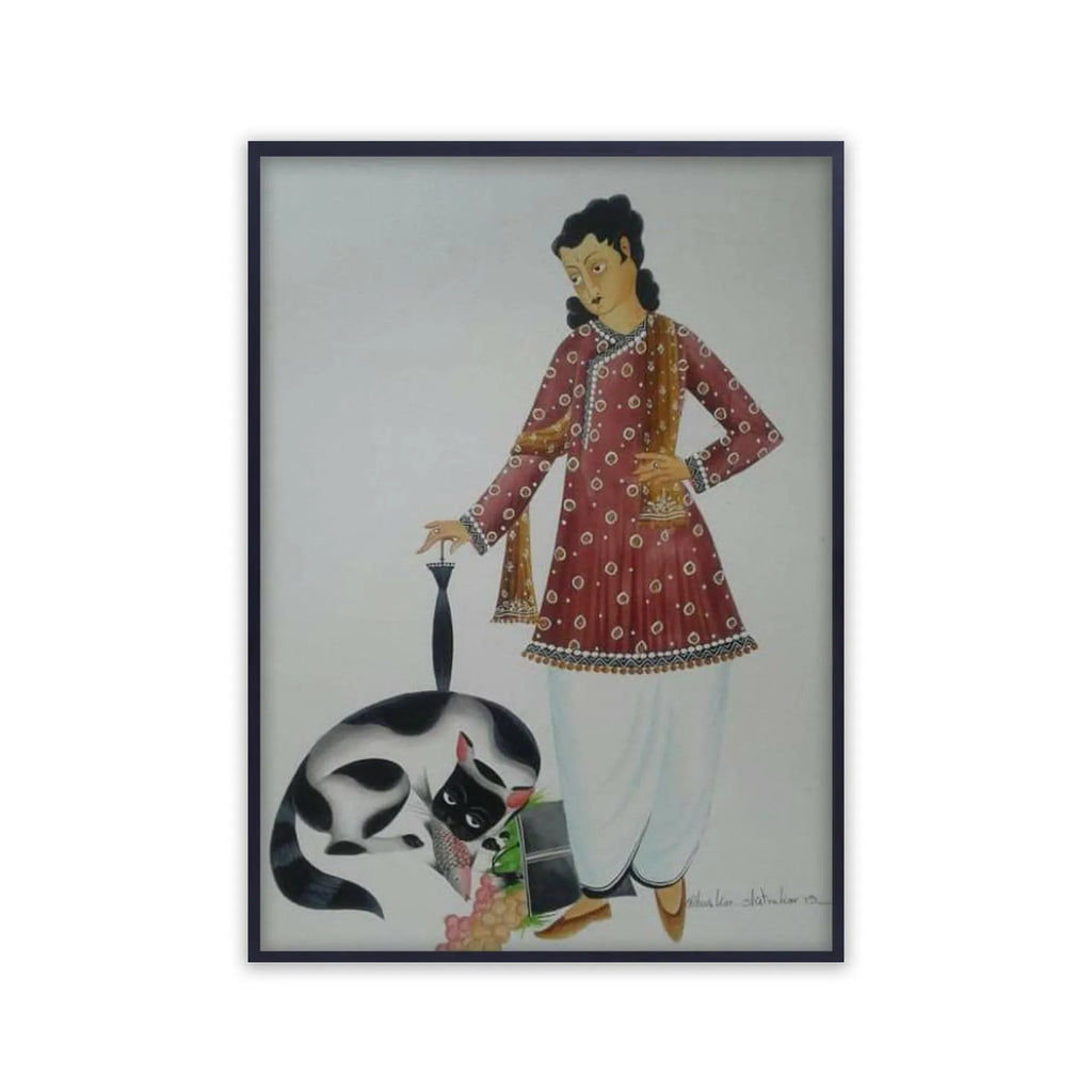 Kalighat - Babu and The greedy cat