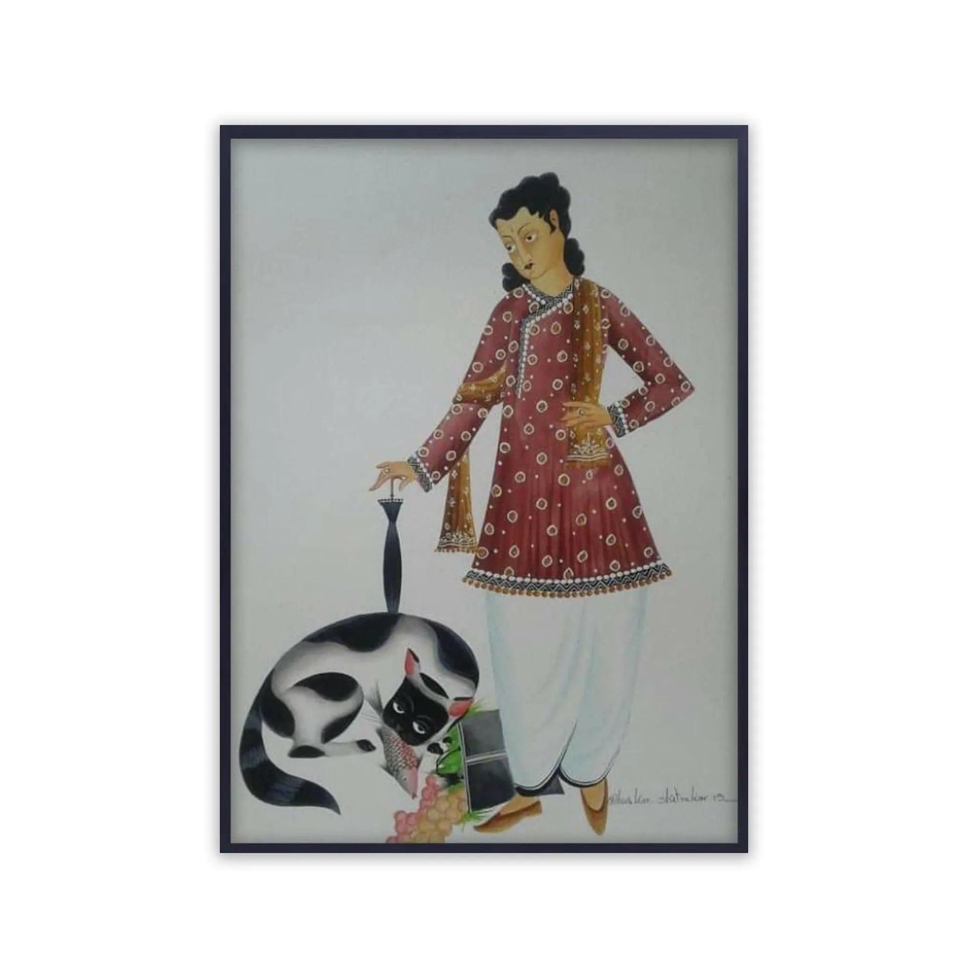 Kalighat - Babu and The greedy cat