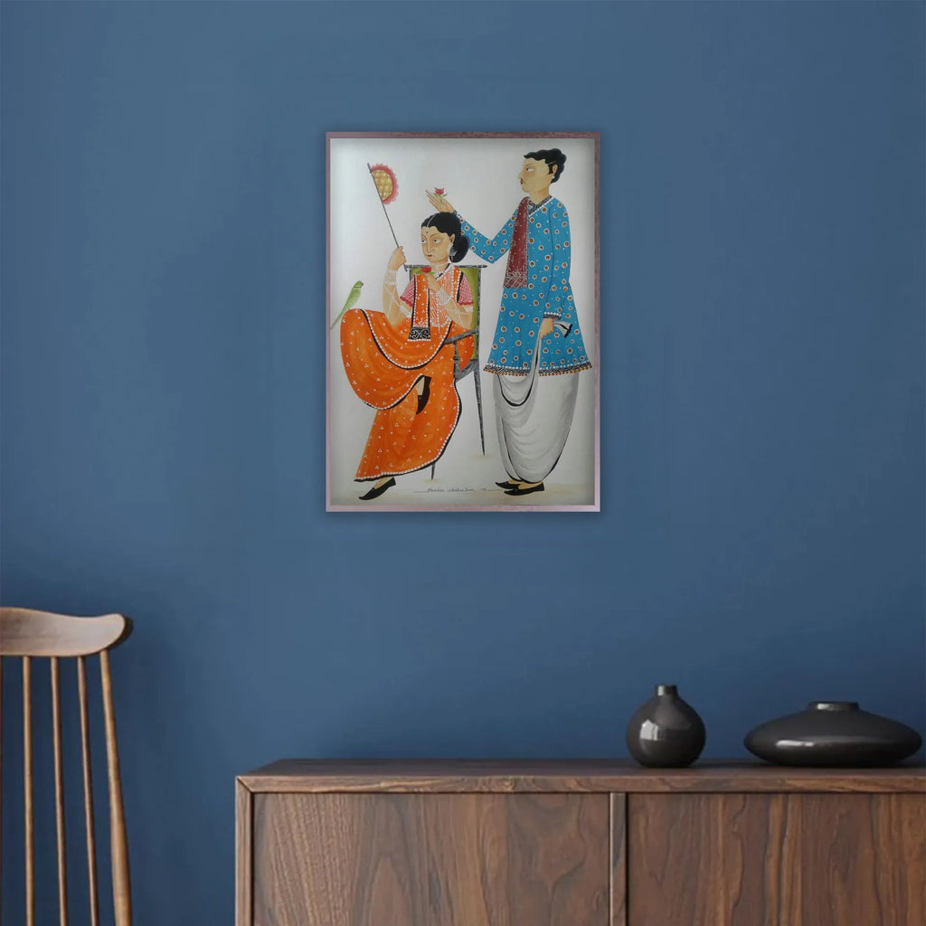 Kalighat - Babu and biwi
