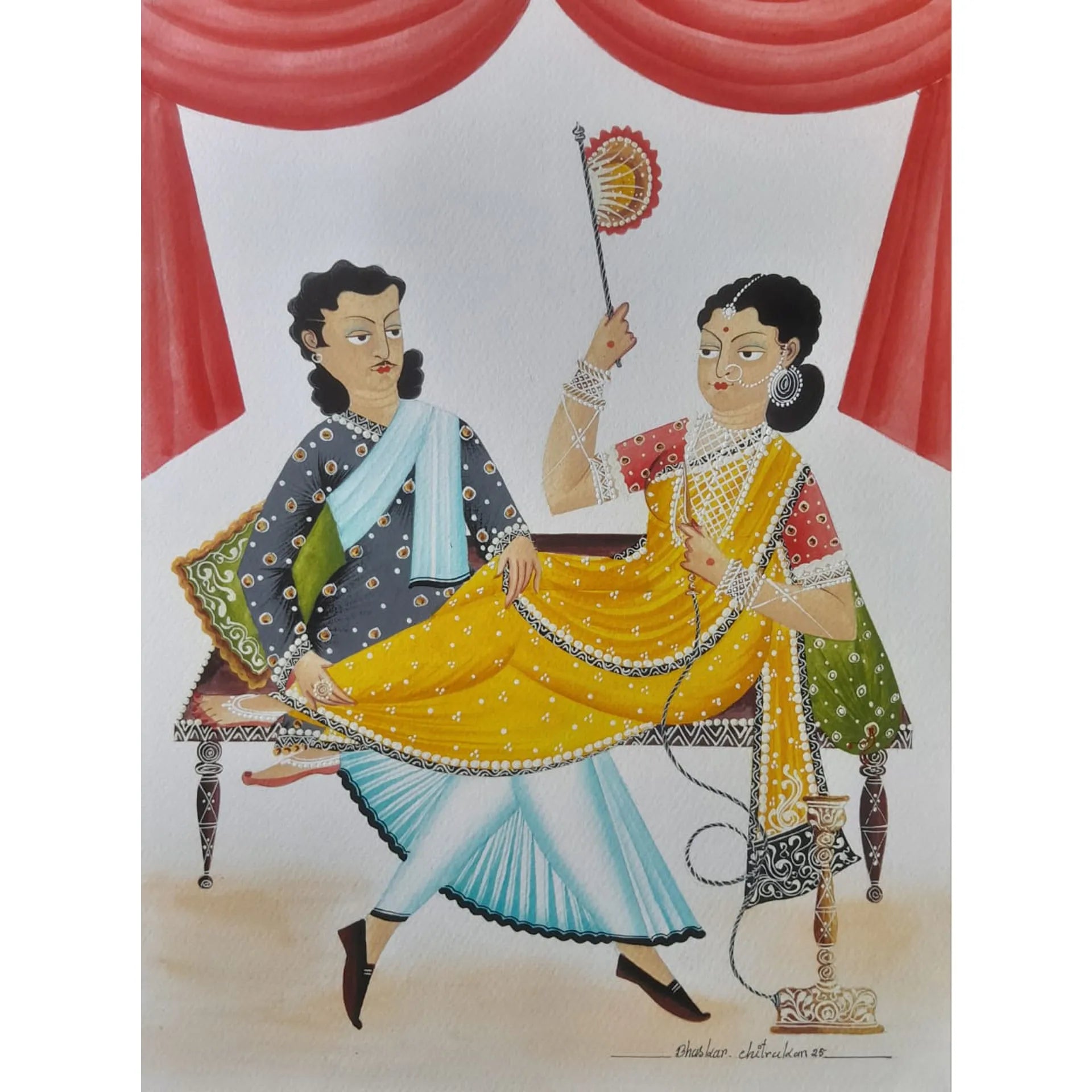 Kalighat - Babu and biwi